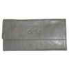 Della Designed 'Karen' Dove Grey Leather Wallet