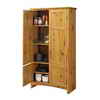 'Brunswick' 4-Door Cabinet Storage in Pine and White Finishes