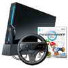 Nintendo Wii Mario Kart Bundle - Black