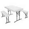 Gracious Living Folding Table and Bench Set, 3-piece
