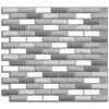 Smart Tiles Peel and Stick, Murano Metallik Mosaik - 9.13 Inch x 10.25 Inch