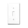 Leviton 1 Gang Toggle Switch Plate, White - 10 Pack