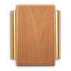 Heath Zenith Wired Door Chime With Solid Oak Cover And Satin Brass Finish Side Tubes