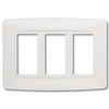 Euro Loft Retro-Fit Electrical Switch Plate Kit-White, 3-Gang