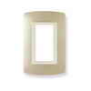 Euro Loft Retro-Fit Electrical Switch Plate Kit- Champagne, 1-Gang