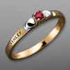 Tradition®/MD 10K Yellow Gold Engravable Genuine Birthstone Ring