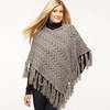 Jessica®/MD Pointelle Poncho with Tassels