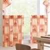 Whole Home®/MD Pair of Sheer Fabric Kitchen Window Straight Tiers