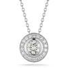 Round Brilliant Diamond Necklace (1.04 ctw) 18 kt White Gold