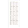 Milette Interior French Door Primed With 15 Lites Clear Glass - 36 Inches x 80 Inches