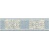 Sanitas® 5.13'' H Blue Pastel Scroll Tile Border