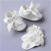 Zighi Girls' Boxed Christening Shoes and Socks Set