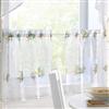 Whole Home®/MD Pair of Sheer Fabric Kitchen Window Straight Tiers