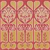 Shand Kydd® 20½'' H Red Gold Large Trellis Border