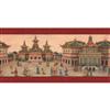 Imperial 10¼'' H Venetian Red Emperor's Palace Border