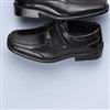 Boys' Black Knights Senior Self-adhesive Strap Dress Shoes