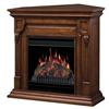 Electralog Corner Convertible Fireplace - Burnished Walnut