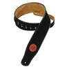 Levy's 2.5" Signature Series Suede Guitar Strap (MSS3-BLK) - Black