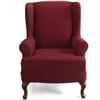 Sure Fit(TM/MC) 'McAllister' Stretch Wing Chair Slipcover