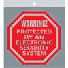 Klassen Bronze Aluminum Identa Sign - Security system warning