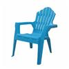 GRACIOUS LIVING Jazz Blue Child's Resin Adirondack Chair