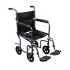 Drive Medical™ Drive Aluminum Transport Chair 17'', Black Frame
