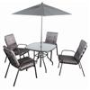 INSTYLE OUTDOOR 6 Piece Steel Newport Dining Set, with Cushions