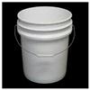5 Gallon White Plastic Pail with Metal Handle
