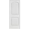 Masonite Primed 2-Panel Plank Smooth Prehung Interior Door With Rabbeted Jamb 28 Inch x 80 Inc...