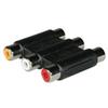 CABLES TO GO 3XRCA F/F STEREO AUDIO COMPOSITE VIDEO COUPLER