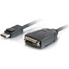 CABLES TO GO 8IN DISPLAYPORT TO DVI M/F ADAPTER CABLE