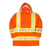 WORK KING Mens 3XL Hi-Visibility Fluorescent Orange Rain Jacket