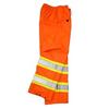 WORK KING Mens Large Hi-Visibility Fluorescent Orange Rain Pants