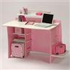 Gabby Student Desk Pink and White
