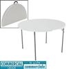 Lifetime® 121.9 cm (4 ft.) Round Fold in Half Table White