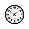 ERGO 12" Round Black Sweep Wall Clock