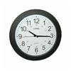 COSMO 15" Round Black 24 Hour Wall Clock
