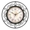 18" Round Wrought Iron Wall Clock