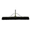 BRUSKE 35" Coarse Brown Broom Push with Handle and Braces