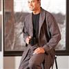 Casual Male Big & Tall® Flannel Wrap-Front Bath Robe