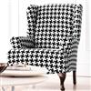 Sure Fit(TM/MC) Hudson Houndstooth Wing Chair Slipcover