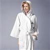 Majestic Monogrammed Terry and Velour Bath Robe with Hood