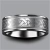 Tradition®/MD Men's Shiny Patterned Wedding Band