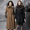 Attitude®/MD Belted Coat with Faux Fur Collar and Cuffs