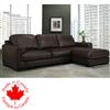 Ponte Leather Sofa with Chaise
