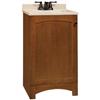 American Classics Melborn Chestnut Vanity with Solid Surface Technology Vanity Top - 18.5 Inch Wide
