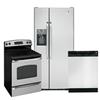 GE 23 Cu. Ft. Refrigerator with 5.0 Cu. Ft. Range and Tall Tub Dishwasher - Stainless Steel