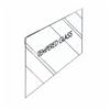 REGAL IDEAS 35-7/8" x 9" x 6mm Tempered Glass, Aluminum Railing