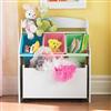 Rolling Toy Box with Book Shelf
