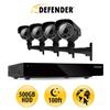 Defender Defender Connected 8ch Smart Security Dvr With 4 Ultra Hi-Res Outdoor Cameras
